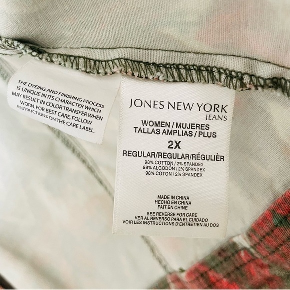 Jones New York Jeans woman jacket size 2X Aztec light weight button down casual - Picture 6 of 8